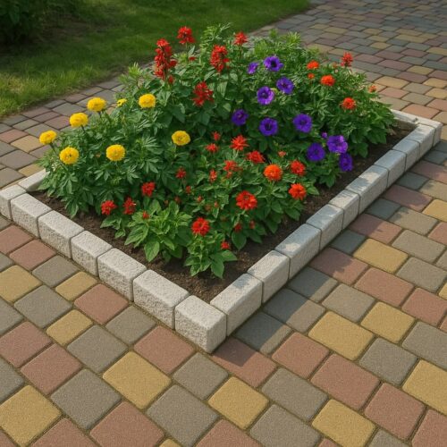 ایده‌های خلاقانه برای طراحی حاشیه باغچه با موزاییک